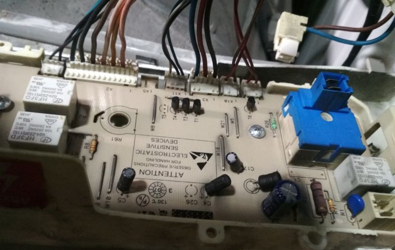 ремонт электронного модуля платы стиральной машины vestel3